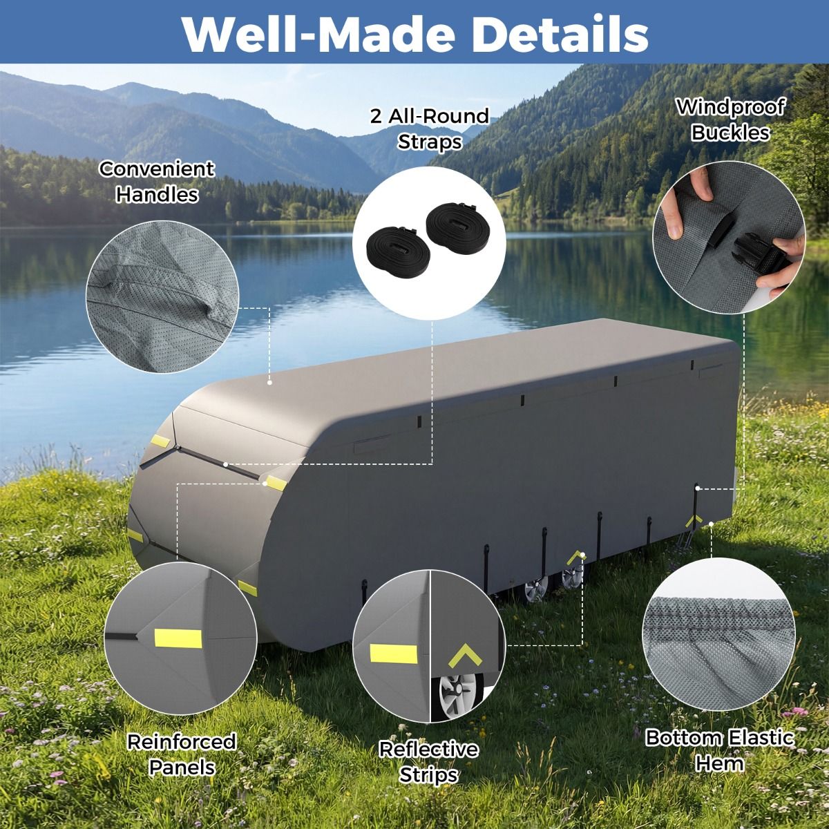 Coast Camperhoes - ademend en winddicht - 5-laags bescherming - maat M