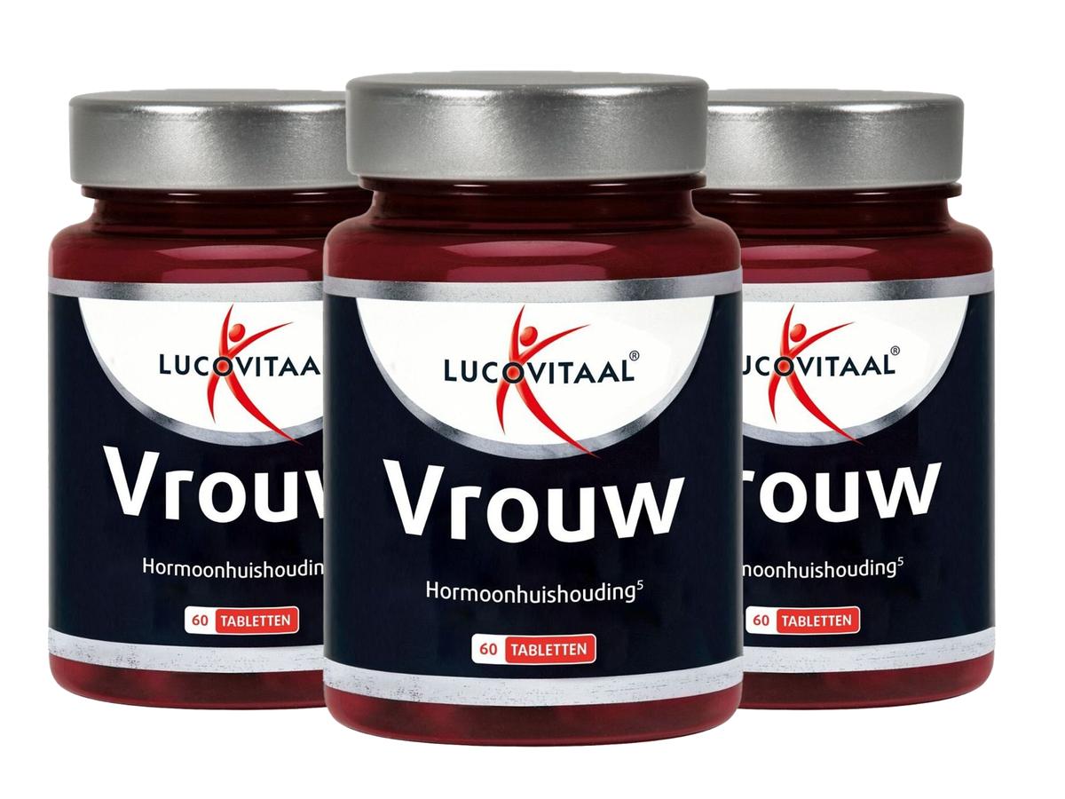 Lucovitaal Vrouw Hormoonhuishouding - Hormoonsupport - 3 x 60 tabletten