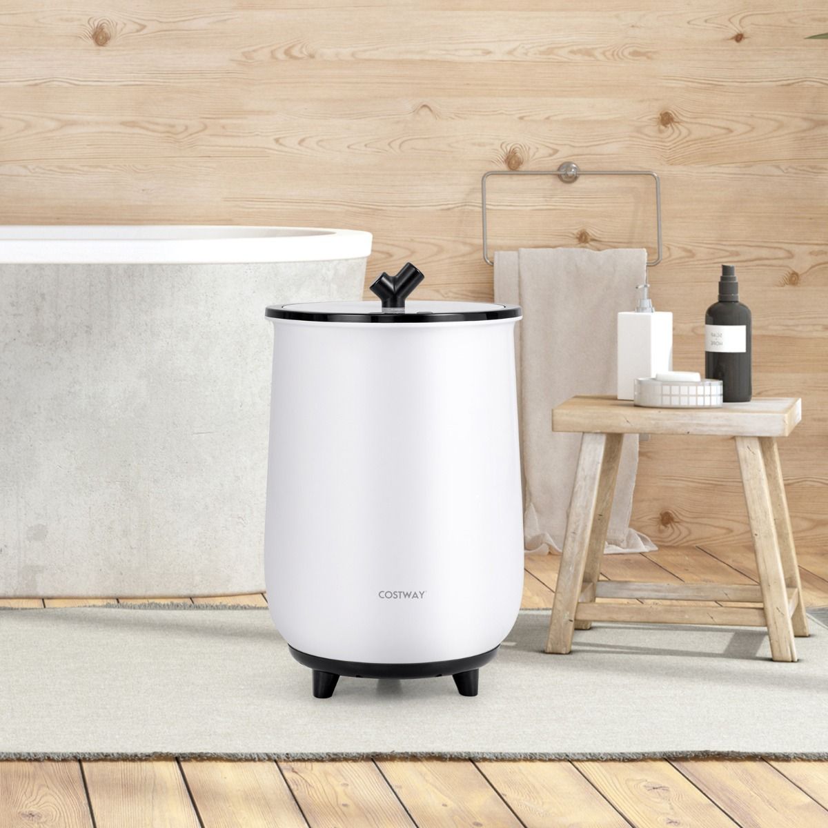 Coast Elektrische Handdoekverwarmer - 3 verwarmingsniveaus - timerfunctie - zwart - 23 liter