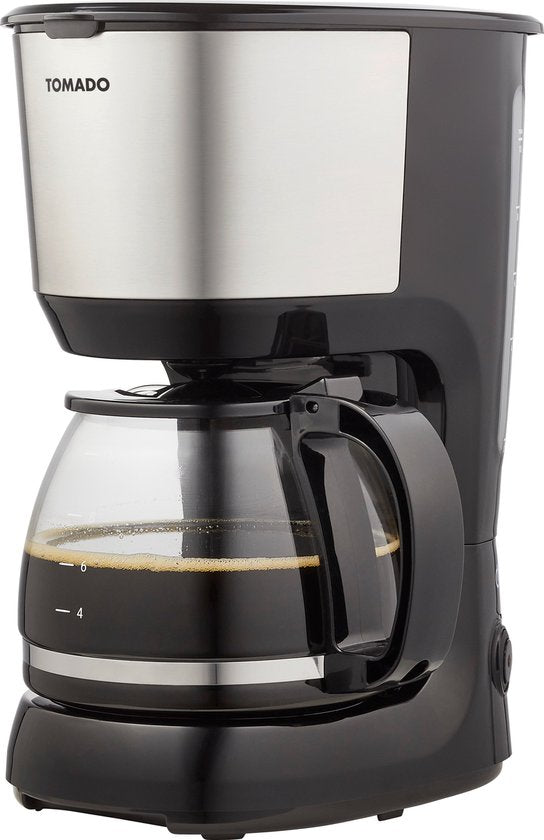 Tomado TCM1201S - Koffiezetapparaat - Filterkoffie - 10 kopjes - Zwart/rvs