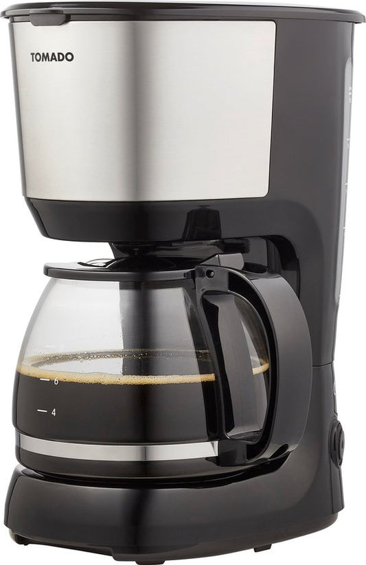 Tomado TCM1201S - Koffiezetapparaat - Filterkoffie - 10 kopjes - Zwart/rvs