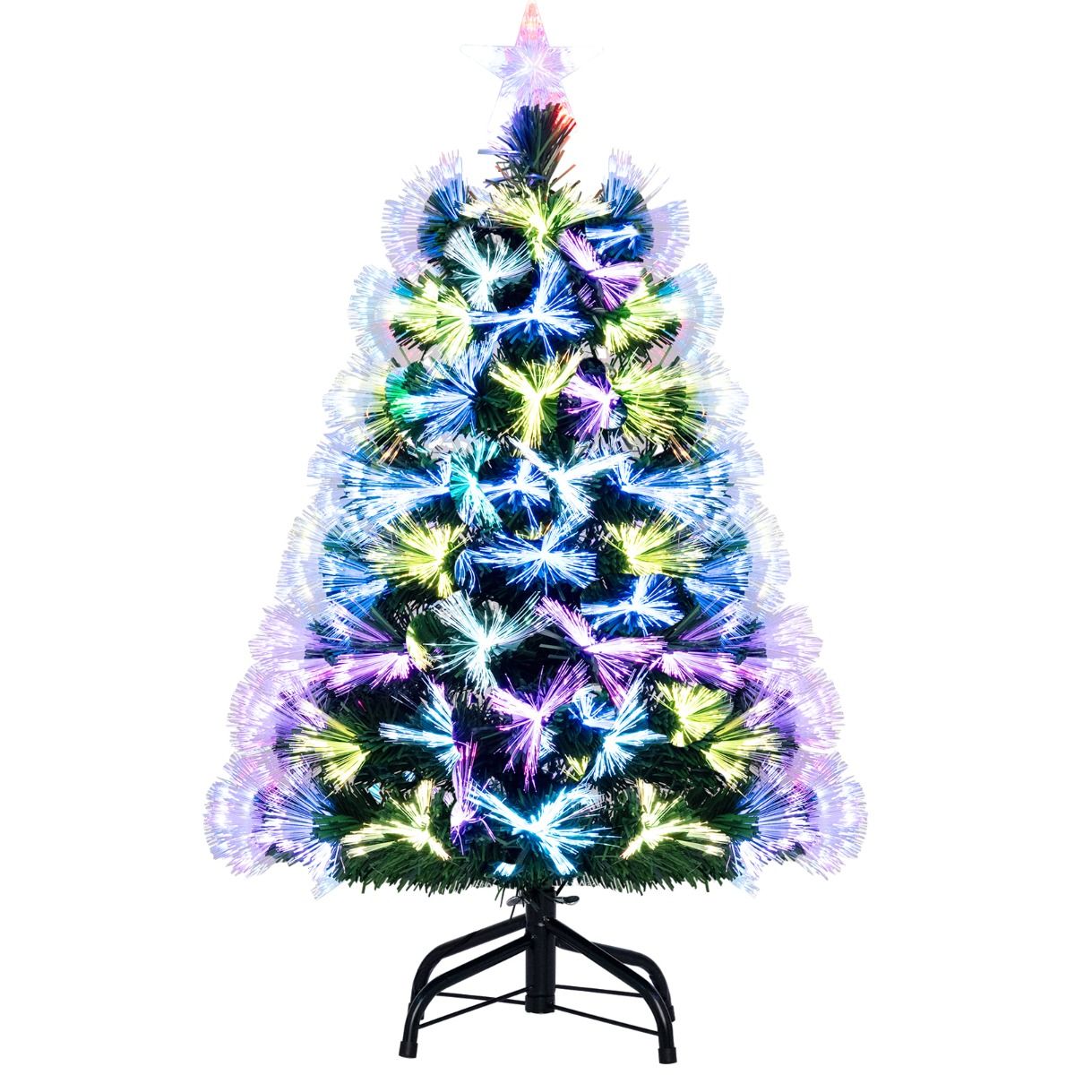 Coast Kunstkerstboom - glasvezelverlichting - 93 takken - 95 cm groen