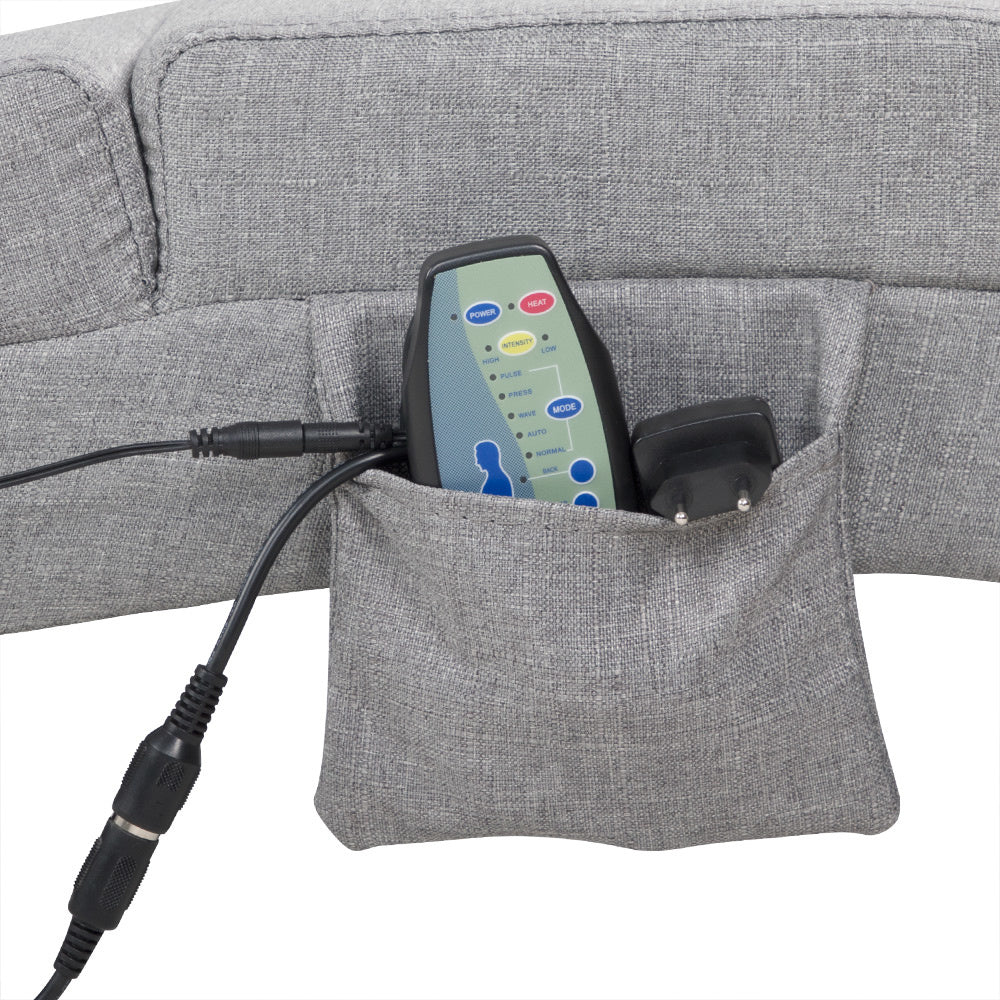 Casaria Relaxfauteuil - Massage en Verwarmingsfunctie - Grijs