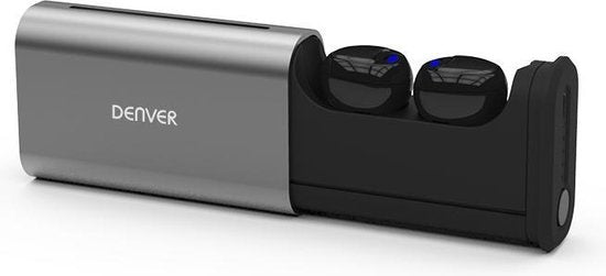 Denver TWE-60 - Draadloze Bluetooth earbuds - met oplaadcase - Zwart