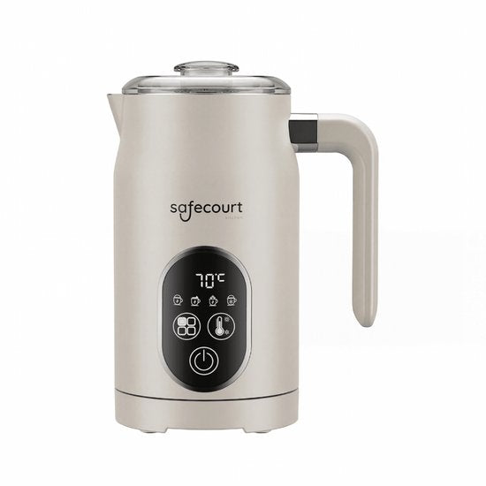 Safecourt Kitchen Melkopschuimer - Elektrisch - 4-in-1 - 350ml - Beige