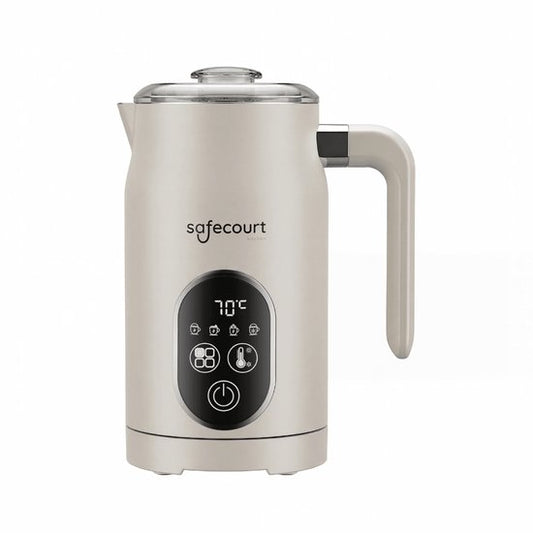 Safecourt Kitchen Melkopschuimer - Elektrisch - 4-in-1 - 350ml - Beige