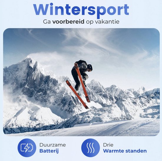 Qualitá® Verwarmde Handschoenen - Handschoenen Verwarmd - Waterafstotende - Elektrische Handschoenen Maat XL - Met Touchscreen Compatibiliteit - Wintersport - Oplaadbaar