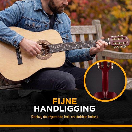 Finesse Akoestische Gitaar - met Videocursus - Nylon Snaren - Klassieke Gitaar - Spaanse Gitaar - Kind - Volwassenen - Naturel
