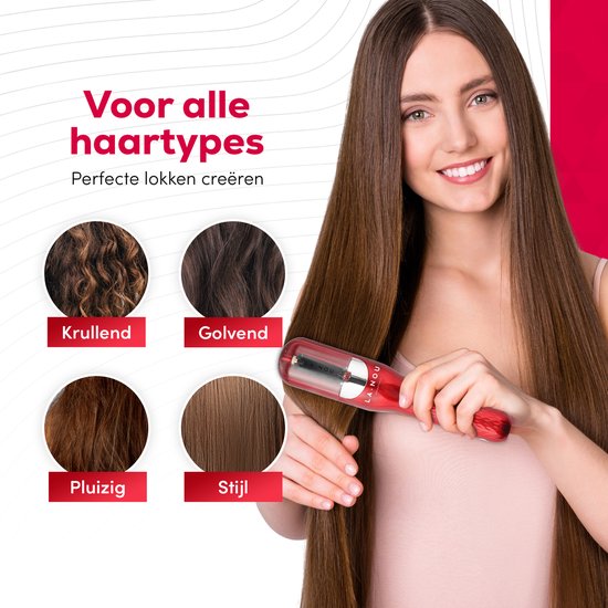 La Nou® Split Remover 4 - Split Ender -Incl. accessoires - Voor Gespleten Haarpunten - Split end Trimmer - Split remover - Rood