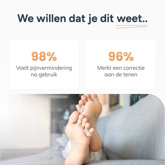 Alyze Teenspreider Siliconen - 2 Stuks - Hallux Valgus Corrector - Teenbeschermer - Tenenspreiders - Teencorrector - Hamerteen Brace - Persoonlijke Verzorging