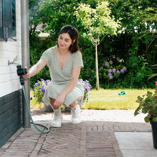 VONROC Watertimer – Mechanisch (geen batterijen nodig) – Instelbaar 0 - 120 min – Met metalen filter
