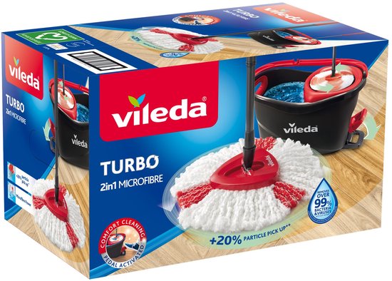 Vileda Turbo Mopset - Pedaalsysteem - 6L
