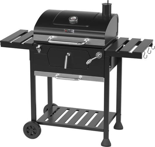 KitchenBrothers Smoker BBQ – Verstelbaar  – 120,5 x 62,5 x 119,5 cm – Zwart