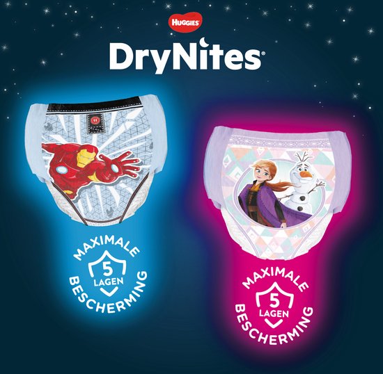 Drynites luierbroekjes - meisjes - 8 tot 15 jaar - 13 stuks