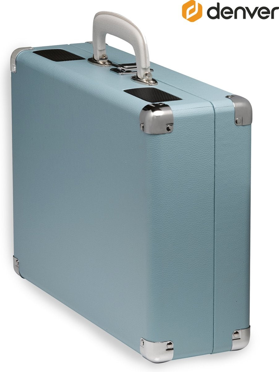 Denver Platenspeler - Ingebouwde Speakers - Incl. PC Software - Auto-stop - Retro - VPL120 - Blauw