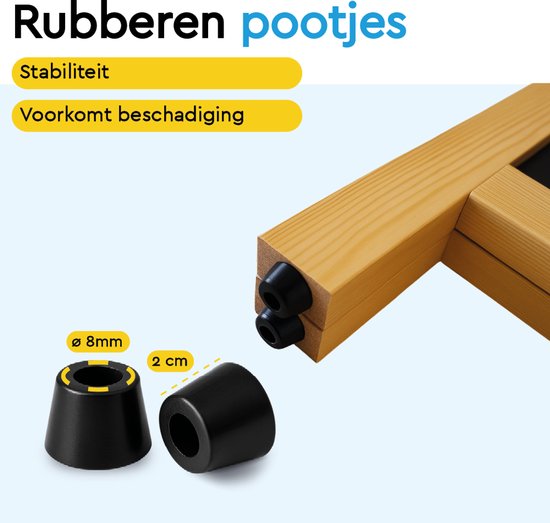 BRASQ Krijtstoepbord Blank - 55x 85 CM - Krijtbord - Reclamebord - Stoepbord - Dubbelzijdig - voor Binnen en Buiten - Horeca