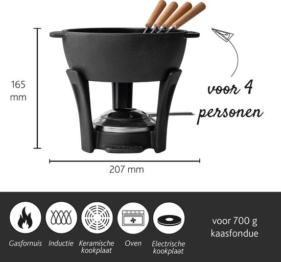 BOSKA Fondueset Party Pro - 1,1 L