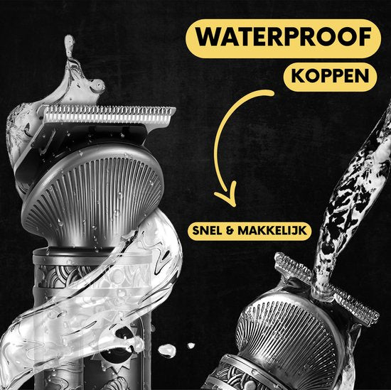 6-in-1 Baardtrimmer Mannen - Trimmer voor Baard en Lichaam - Incl. 6 opzetstukken - Bodygroomer Mannen - Bodytrimmer Heren - Tondeuse - 0.5-15MM - Neus en Oor - Multitrimmer - Haar trimmer - Trimapparaat Baard Machine - Multigroomer