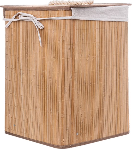 Wasmand Bamboe Hoek 48 Liter - Laundry Basket Corner