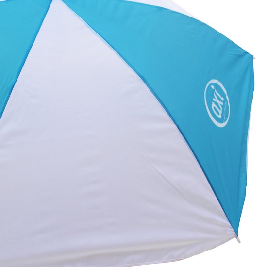 AXI Nick Zand & Water Picknicktafel in Antraciet/Bruin - Met Parasol in Blauw/Wit - Multifunctionele Picknick tafel van FSC hout - Picknick tafel voor kinderen van hout