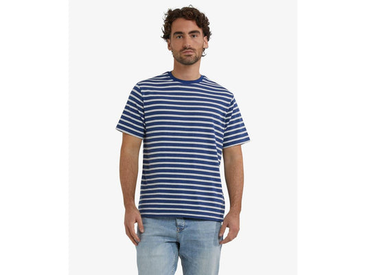 McGregor Strips T-Shirt - Worker Blue - maat S
