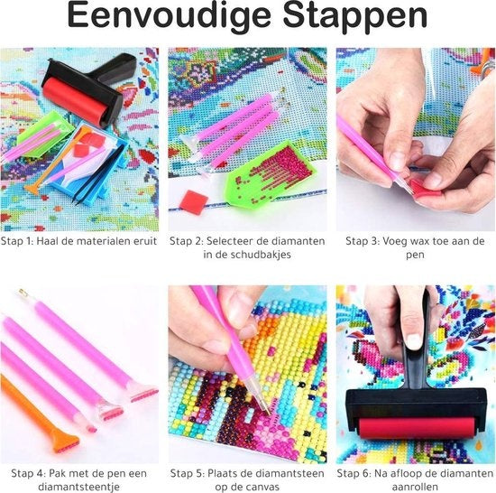 Rubye® Diamond Painting Roller - Diamond Painting Volwassenen - Diamond Painting Kinderen - 10 cm
