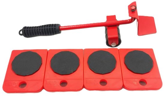Ceruzo Meubelverplaatser – 5-delig – Verhuis & Tilhulp – 150 kg Draagkracht – 360° – Meubelrollers