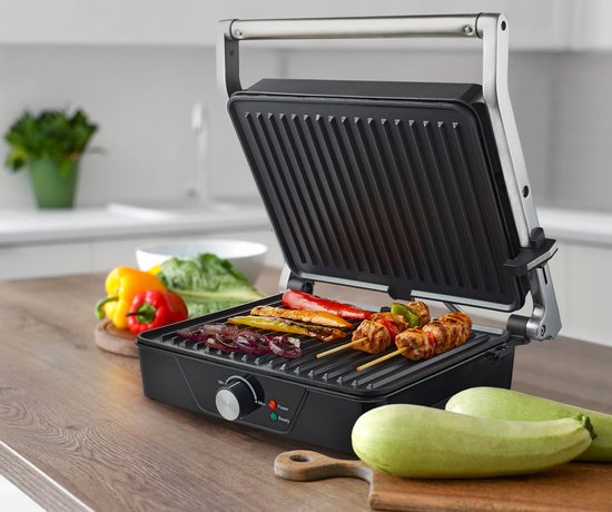 Tomado TGC4001S - XXL contactgrill - Instelbare temperatuur - Grill apparaat - 30 x 24 cm - Tosti apparaat - PFAS vrij - 2000 watt