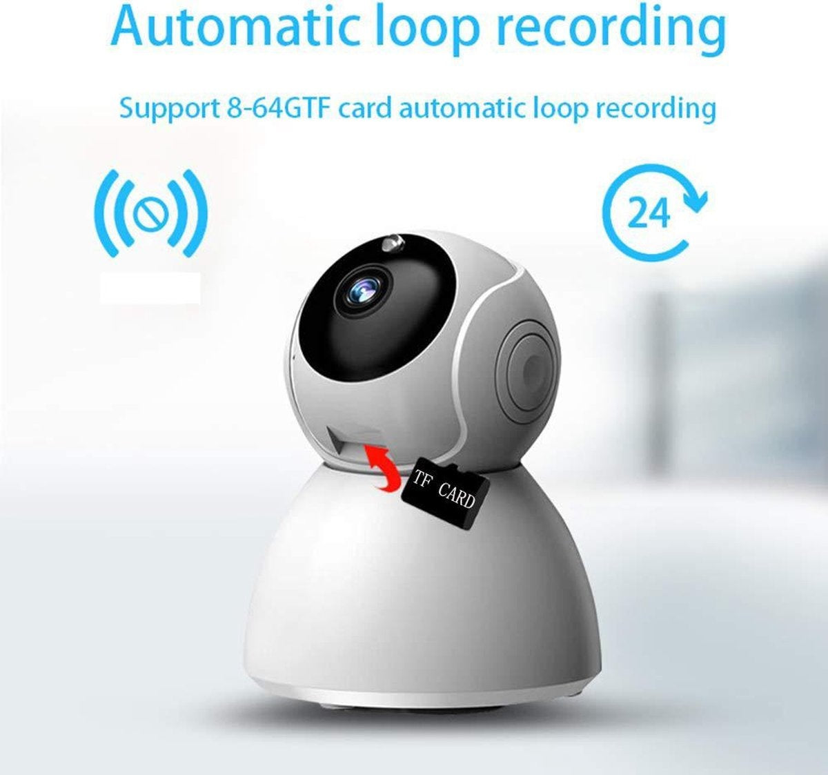 IP-camera met bewegingsdetectie - babyfoon - draadloze camera met wifi ondersteuning + app
