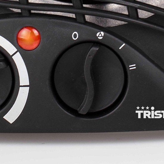 Tristar Elektrische campingkachel KA-5037 - Ventilatorkachel - 2 warmtestanden 1000|2000 Watt - Voor kleine ruimtes - Zwart
