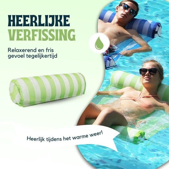 Waterhangmat voor Zwembad – Opblaasbare Lounge Float – Zomer Luchtmatras – Travelly