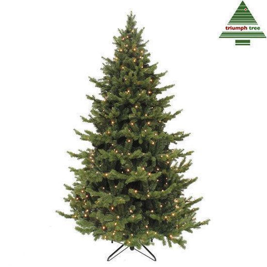 Triumph Tree Sherwood Deluxe Kunstkerstboom met LED-Verlichting - H185 x Ø127 cm - Groen