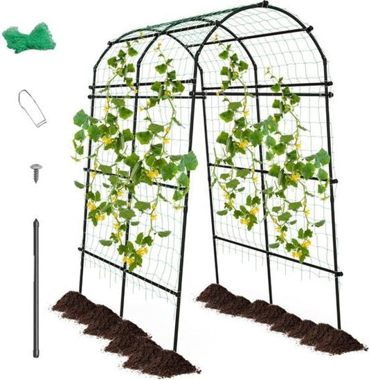 Tuinboog voor Klimplanten – Metalen Rankhulp met PE-Coating – 230 cm Hoog