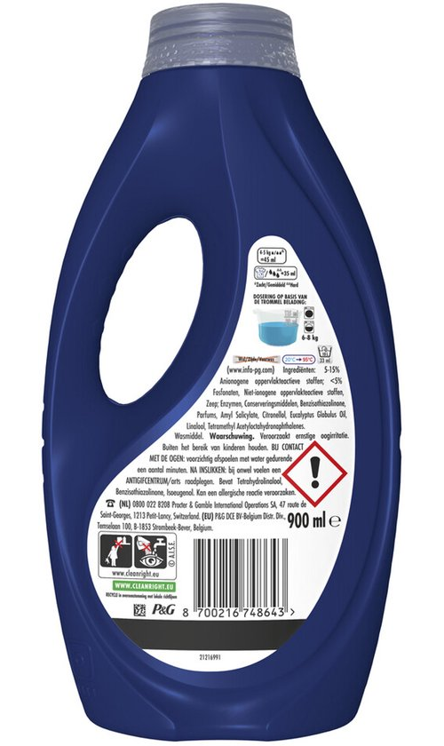 Lenor Vloeibaar Wasmiddel Amethist 20 Wasbeurten - 900 ml