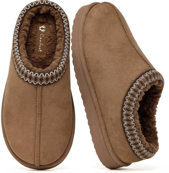 Pantoffels Dames - Sloffen - Maat 42/43 - Chestnut - Anti-slip - Comfeet