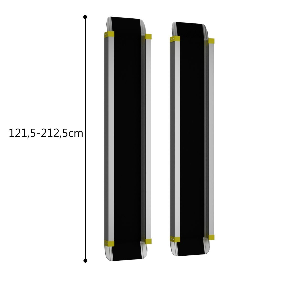 Coast Telescopische Oprijplaat 2 X - Antislip - Aluminium - Oprijplaat - 13 x 122 x 28
