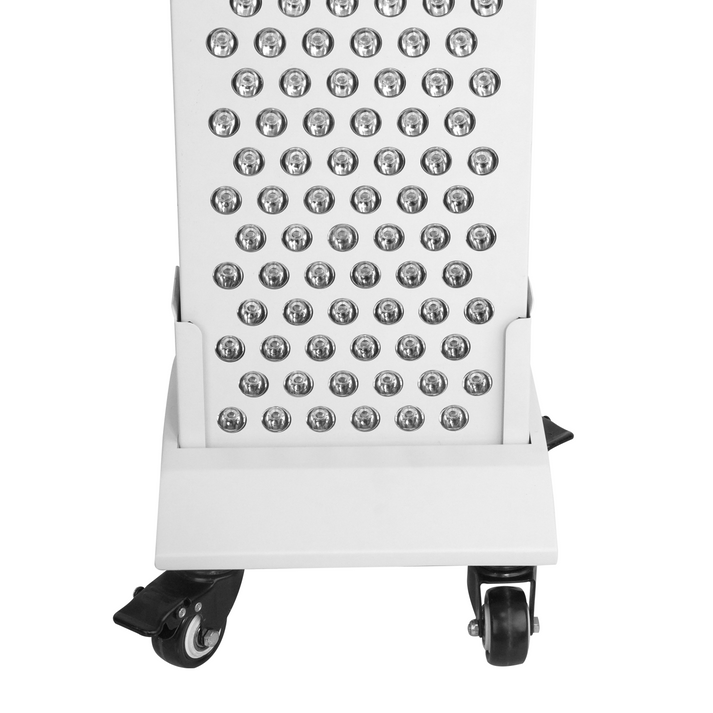 ATP Optimum vloerstandaard met wieltjes voor roodlichttherapie – mobiel en stabiel – wit – 60 × 60 × 180 cm