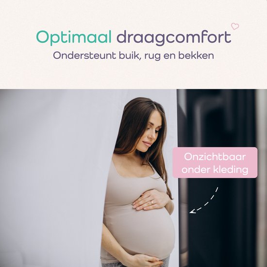 Qwali Zwangerschap buikband en bekkenband voor Postpartum - Zwangerschapskleding - Zwart