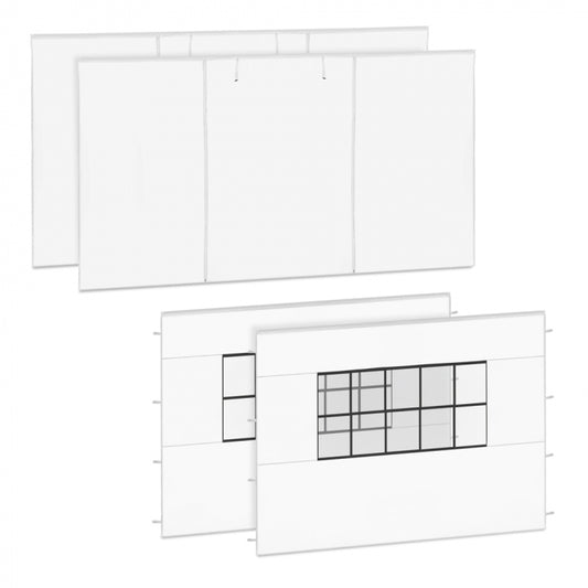 VonRoc Zijwanden Set 3x4,5m voor Premium Partytent PT805AA - Wit