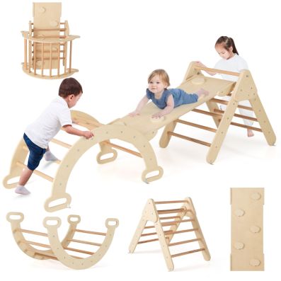 Coast Montessori Klimset 3-delig - Driehoeken - Bogen - Klimhellingen - Hout