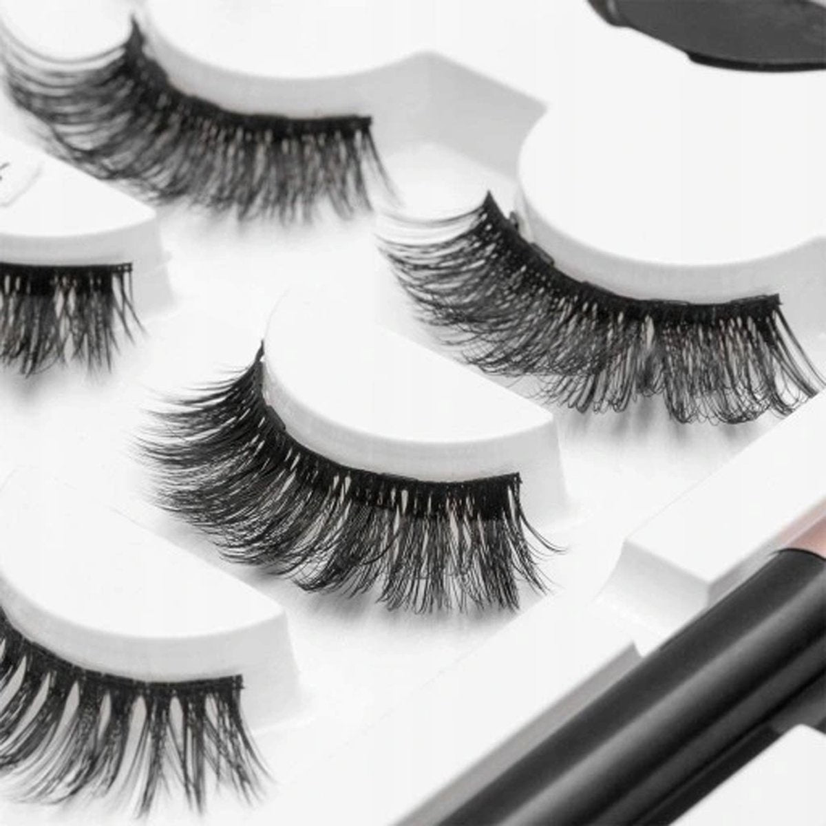 Magnetische Wimpers - Eyeliner & Pincet - Wimper Extension - 3 Paar Nepwimpers - Lashes Set - Rheme