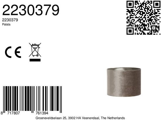 Light & Living - kap - Palata - bruin - textiel - Ø 30cm - E27 - 2230379