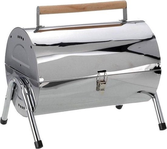 BBQ Collection draagbare houtskoolbarbecue - uitklapbaar - 42x29,5x37cm
