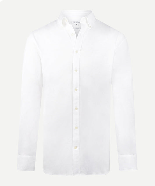 McGregor – Stretch Piqué Shirt – Regular Fit & Comfortabel – Wit – Maat S