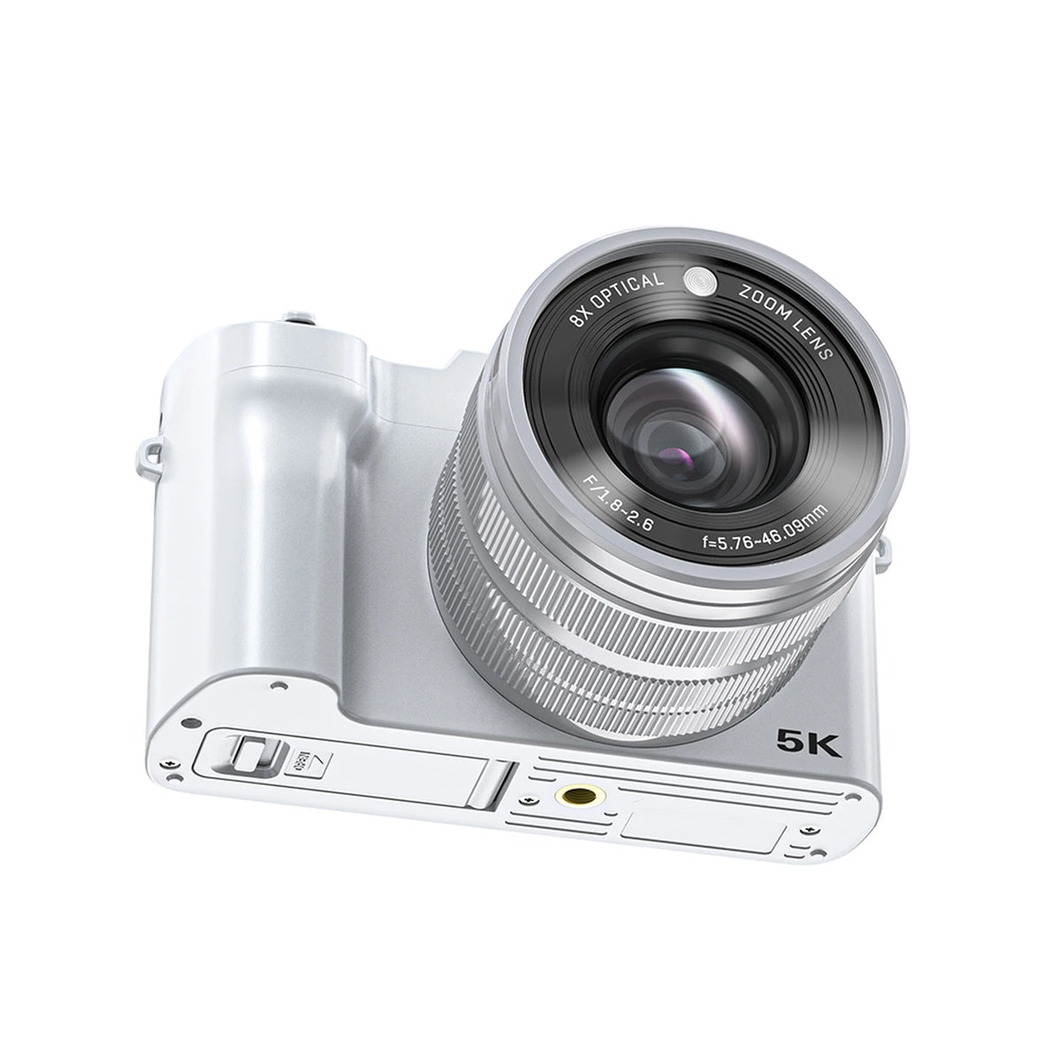 Songdian digitale camera - 5K en 64MP - 8x optische zoom - Wit