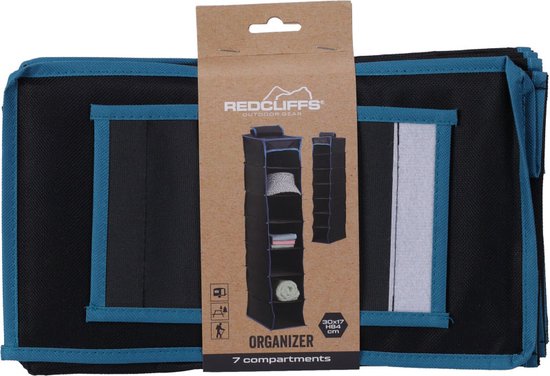 Redcliffs Tentorganizer - Hangorganizer 7 Vaks - 30x17x84cm- 600D Oxford polyester-PU coated