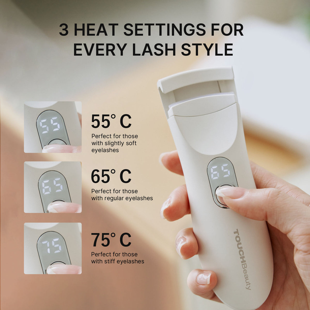 TOUCHBeauty digitale verwarmende wimperkruller TB-2316