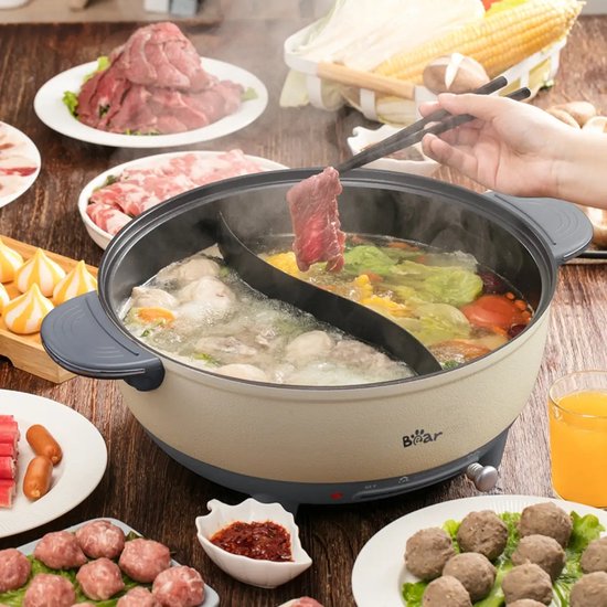 Bear - Duo Hot Pot Electric - DHG-B60R6 - 6L - 220/ 240V