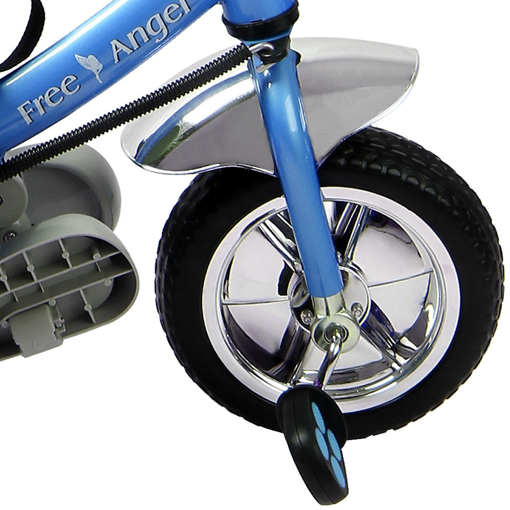 Deuba Kinderdriewieler Raceline - metaal - duwstang - blauw