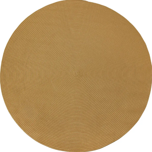 tectake® gevlochten vloerkleed Raya – Ø 160 cm – jute-look bruin